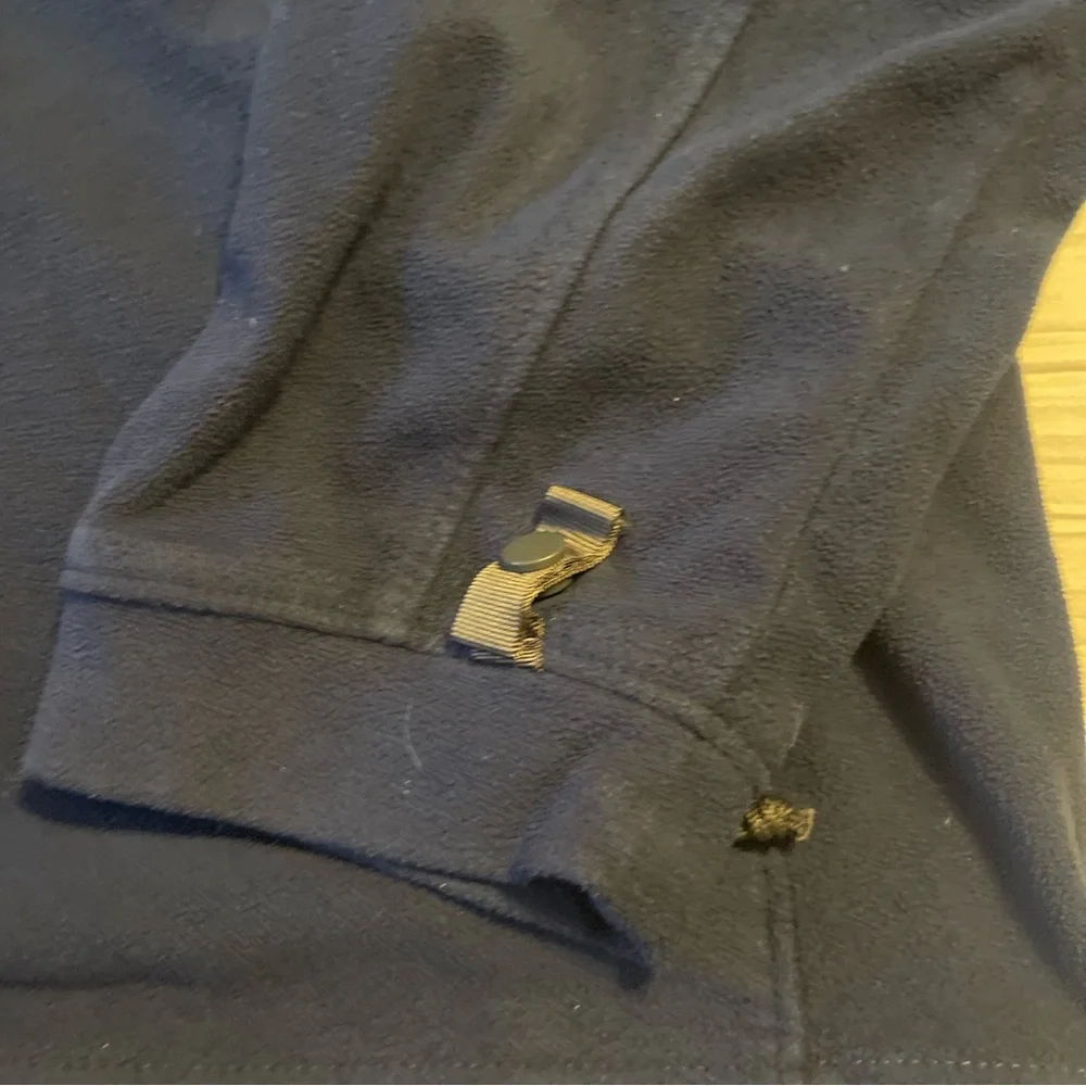 The North‎ Face navy blue fleece jacket size medium